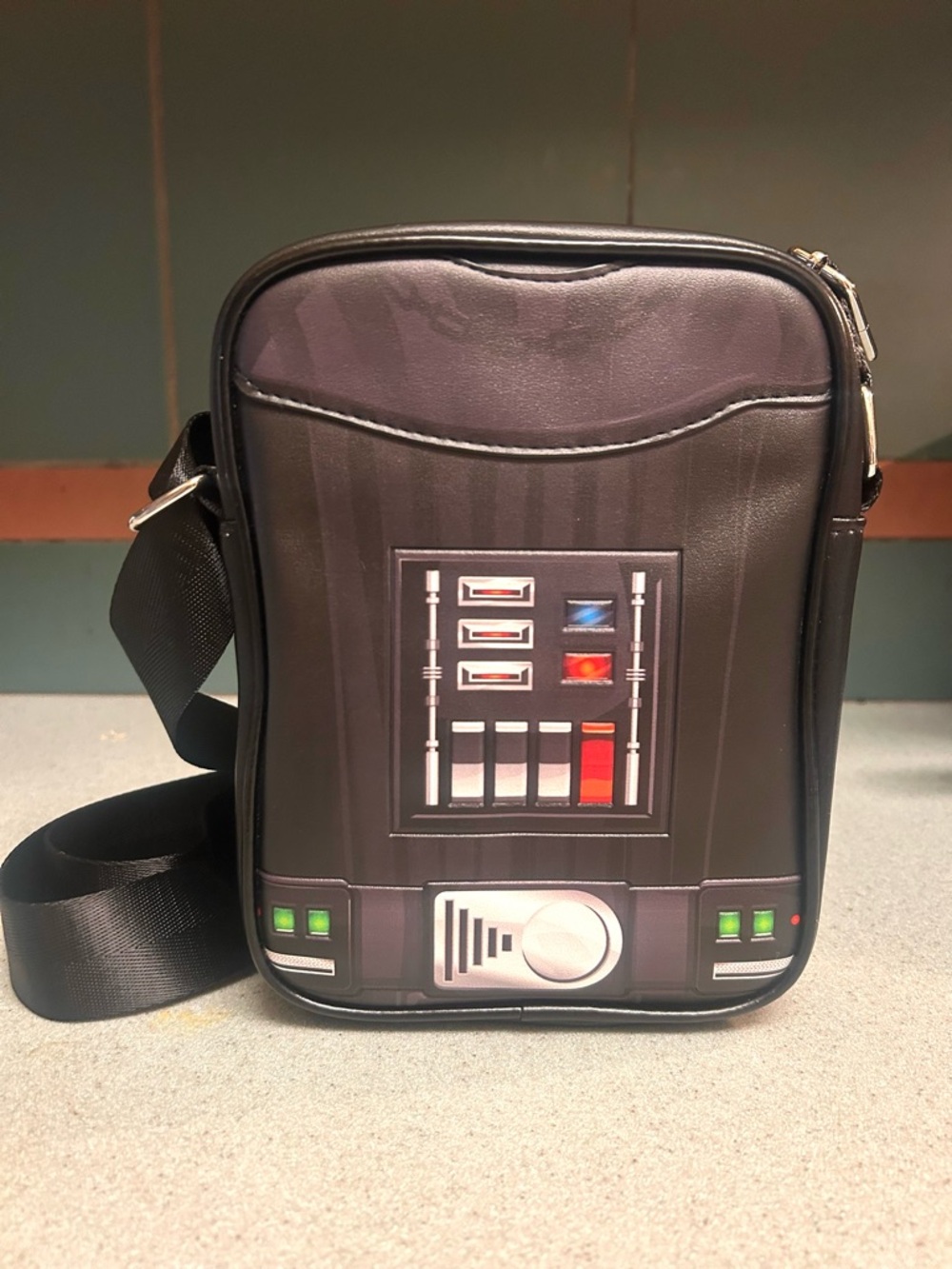 Star Wars Vegan Leather Crossbody Bag for Men and Women with adjustable strap